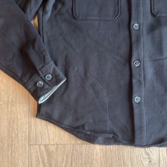 BONOBOS LIKE NEW JET BLACK SHIRT JACKET MENS SIZE LARGE - Picture 4 of 8